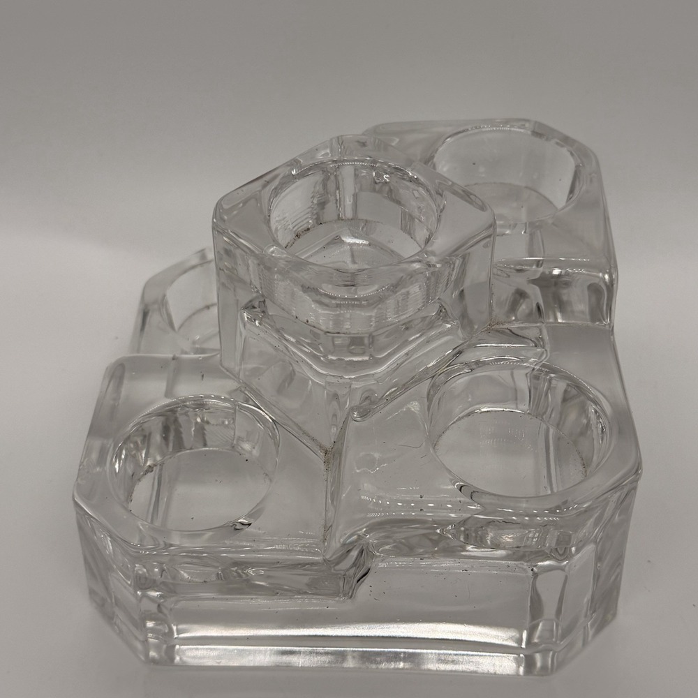 Decorative Clear Glass Multi-Candle Votive/Tea Light Candle Holders